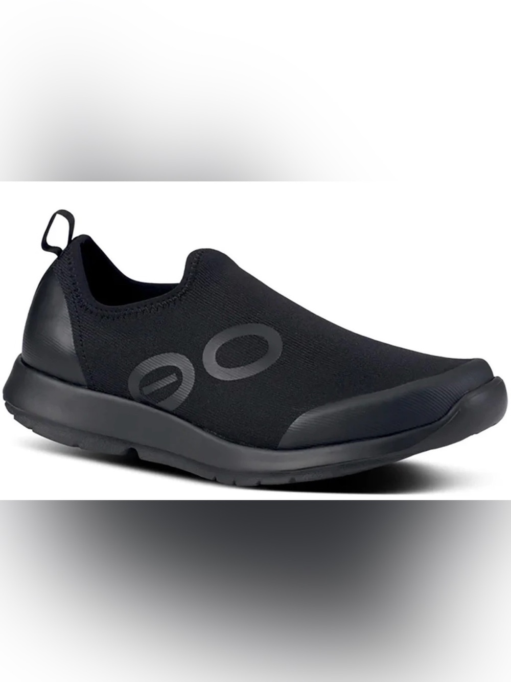 Oofos Women's Oomg Black Slip-On Recovery Sport Sneakers